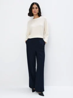 MOHITO Wełniany sweter kremowy New