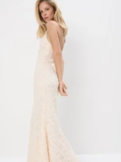 MOHITO Wieczorowa sukienka maxi beu017cowy Outlet