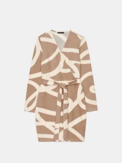 MOHITO Wzorzysta sukienka mini beu017cowy Discount