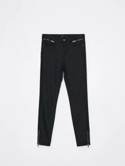 MOHITO Wzorzyste spodnie skinny szary Sale