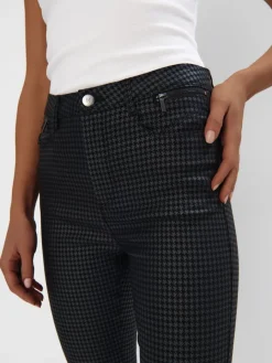 MOHITO Wzorzyste spodnie skinny czarny Best