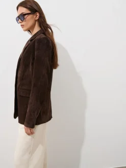 MOHITO Zamszowa marynarka oversize bru0105zowy Sale