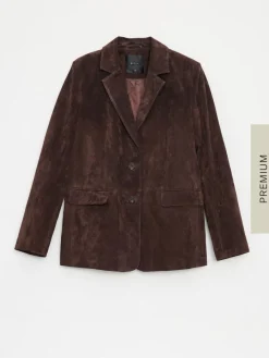 MOHITO Zamszowa marynarka oversize bru0105zowy Sale