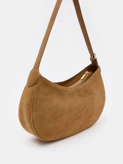 MOHITO Zamszowa torebka beu017cowy Discount