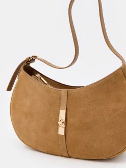 MOHITO Zamszowa torebka beu017cowy Outlet