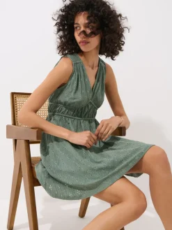 MOHITO Zielona sukienka mini miu0119towy Sale