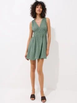 MOHITO Zielona sukienka mini miu0119towy Sale