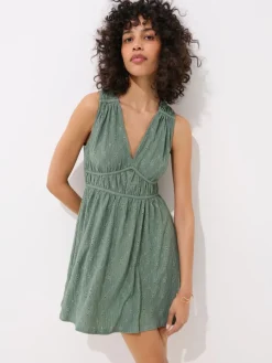 MOHITO Zielona sukienka mini miu0119towy Sale