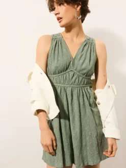 MOHITO Zielona sukienka mini miu0119towy Discount
