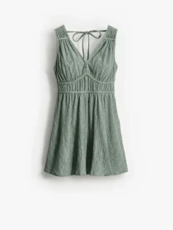 MOHITO Zielona sukienka mini miu0119towy Discount