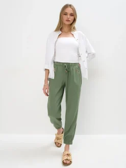 MOHITO Zielone spodnie joggery zielony Best