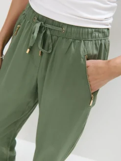 MOHITO Zielone spodnie joggery zielony Best