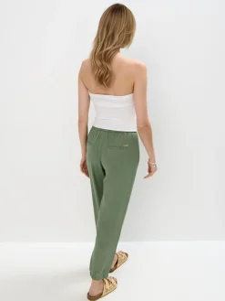 MOHITO Zielone spodnie joggery zielony Best