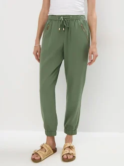 MOHITO Zielone spodnie joggery zielony Best