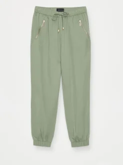 MOHITO Zielone spodnie joggery zielony Best