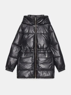 MOHITO Zimowa czarna kurtka oversize szary Online