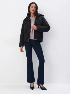 MOHITO Zimowa czarna kurtka puffer czarny New