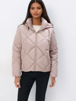 MOHITO Zimowa kurtka puffer beu017cowy New