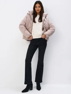 MOHITO Zimowa kurtka puffer beu017cowy New